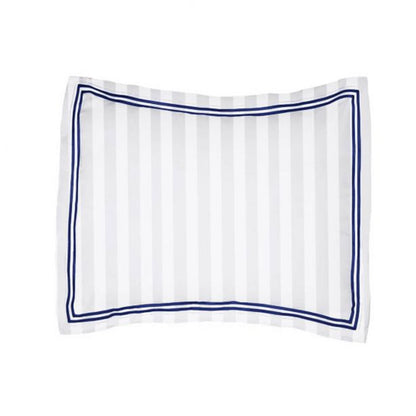 400TC Cotton Double Edge Embroidery Sateen Stripe Duvet Cover Set
