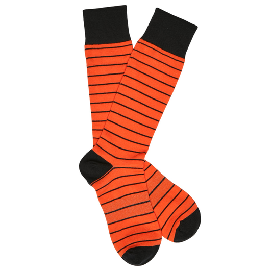 Orange and Black  - Wide Stripe