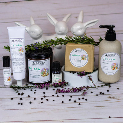 Ostara Soy Wax Candle - Heather, Rosemary, and Black Pepper