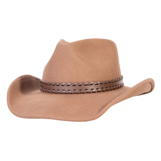 Outlander Tan Felt Cowboy Hat