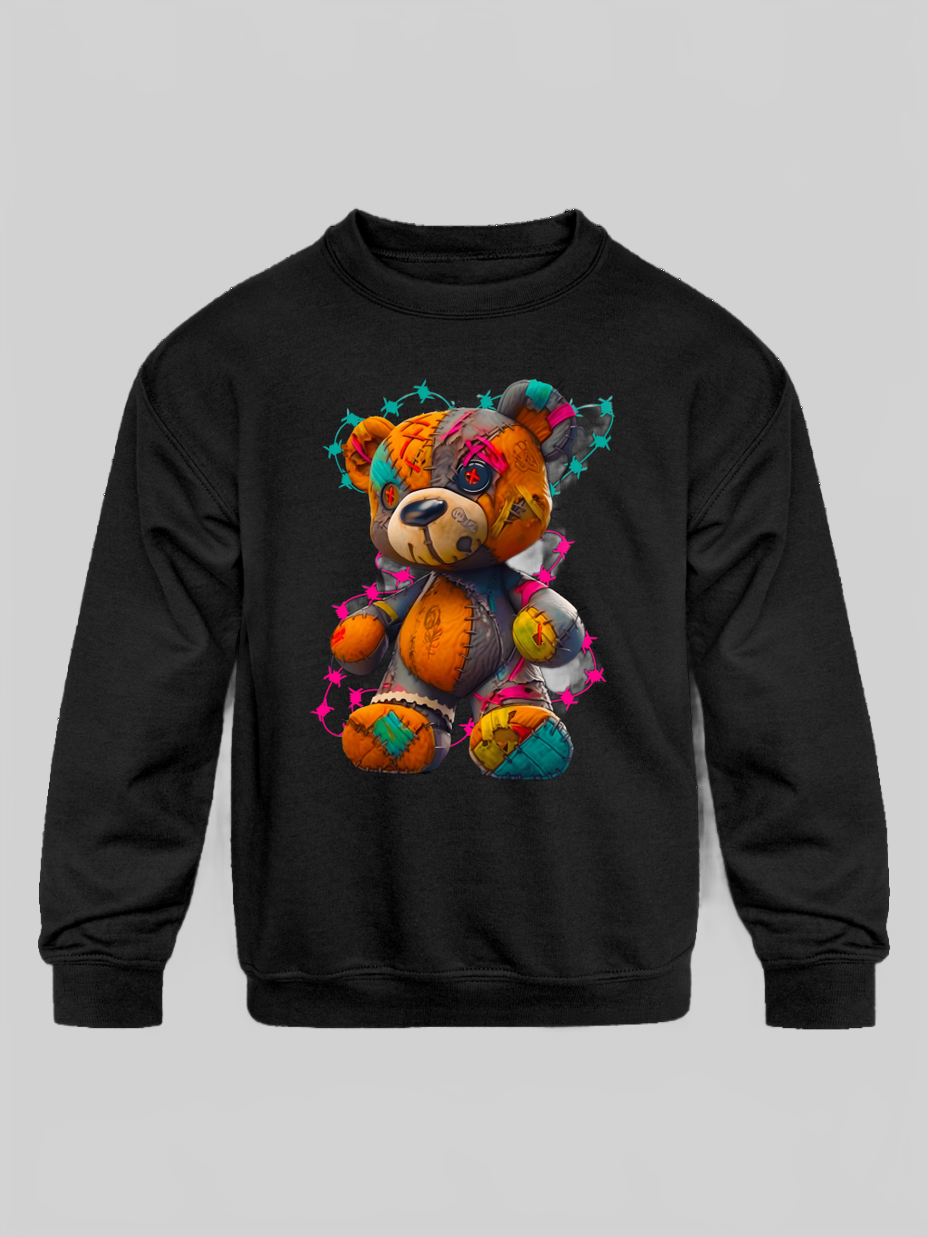 Toddler Boys Bear Crewneck Long Sleeve Sweatshirt