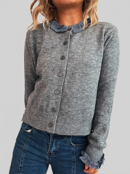 Button Up Long Sleeve Cardigan