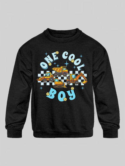 Toddler Boys One Cool Boy Long Sleeve Crewneck Sweatshirt
