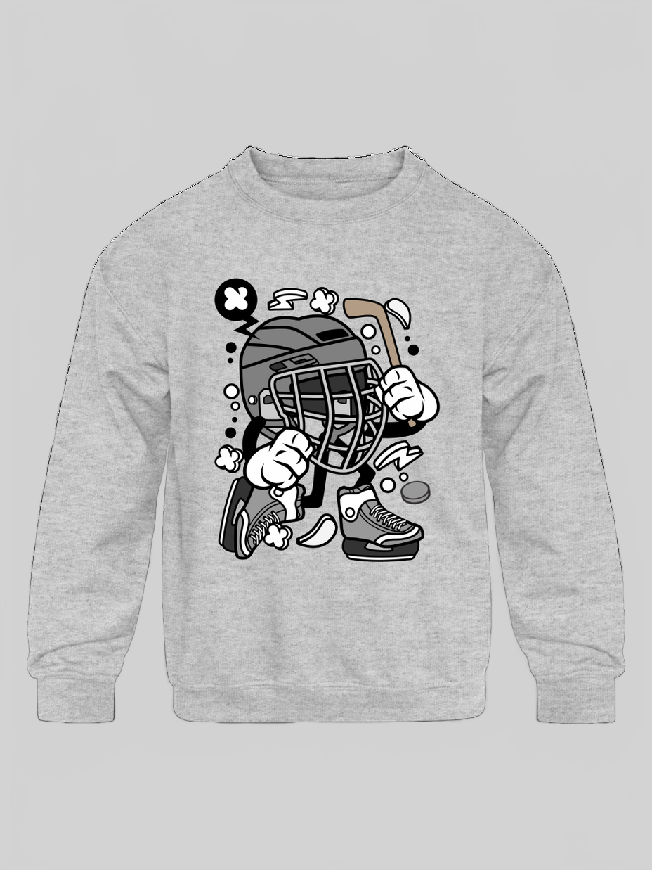 Toddler Boys Hockey Crewneck Long Sleeve Sweatshirt