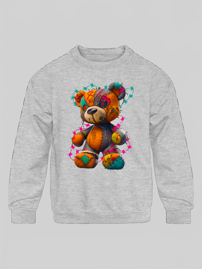 Toddler Boys Bear Crewneck Long Sleeve Sweatshirt