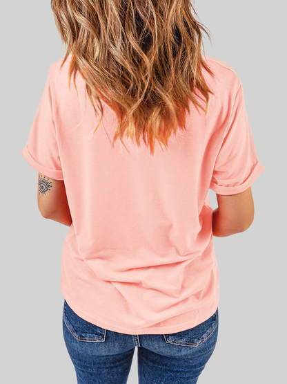Women Forever Chasing Sunsets Round Neck T-Shirt