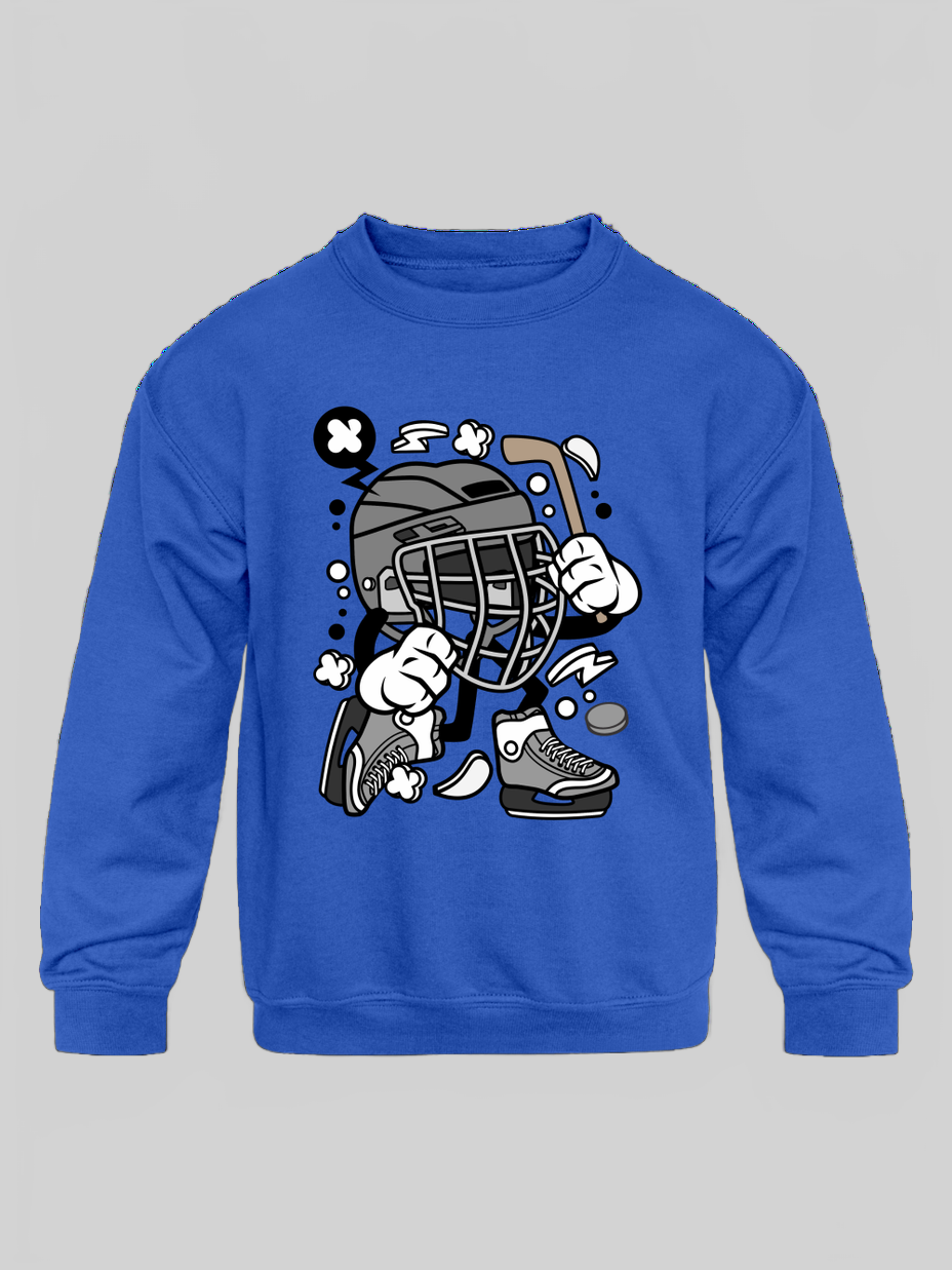 Toddler Boys Hockey Crewneck Long Sleeve Sweatshirt