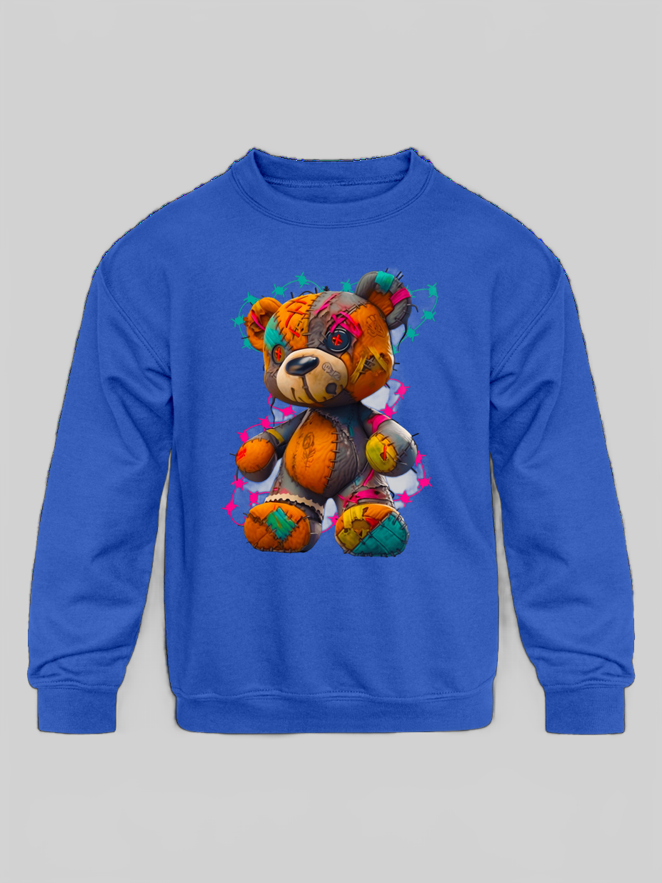 Toddler Boys Bear Crewneck Long Sleeve Sweatshirt
