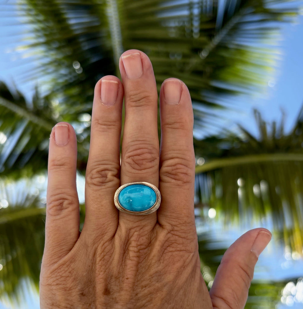 Oval Turquoise Ring