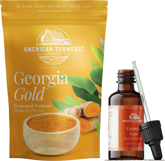 Georgia Gold Fermented Turmeric Powder & Oil Bundle – Lead-Free, Enhanced Absorption