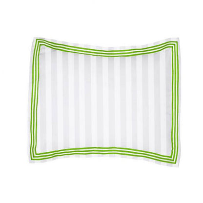 400TC Cotton Sateen Triple Edge Embroidery Stripe Duvet Cover Set