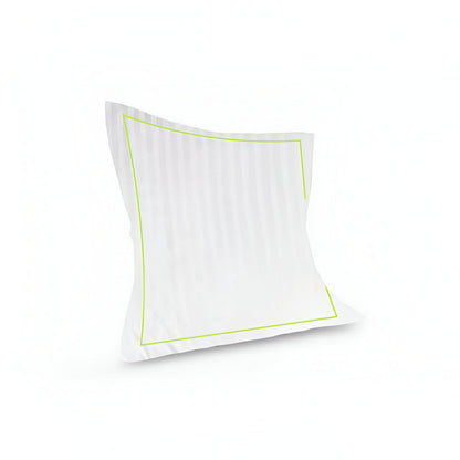 400TC Cotton Single Edge Embroidery Sateen Stripe Duvet Cover Set