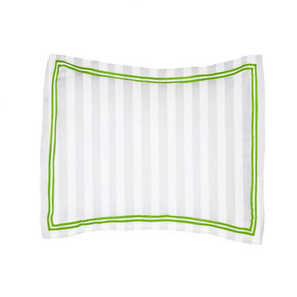400TC Cotton Double Edge Embroidery Sateen Stripe Duvet Cover Set