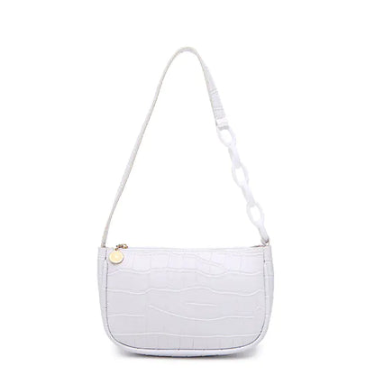 Crocodile Design Women's Shoulder Handbag and Bag