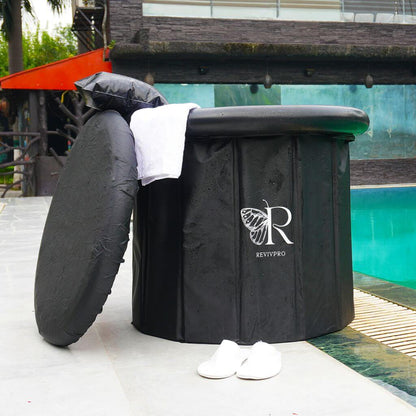 Portable Foldable Ice Bath Tub - Water Chiller Compatible Cold Plunge for Recovery and Wellness