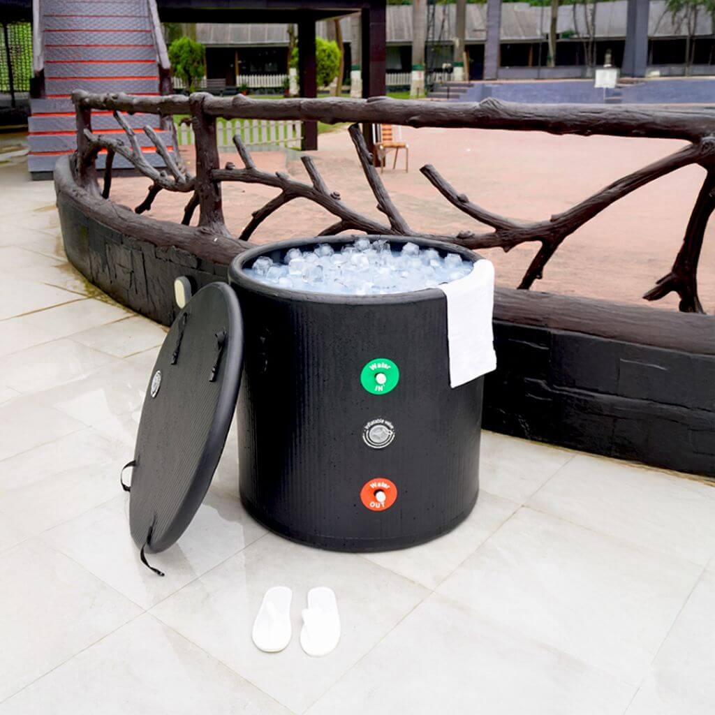 Portable Ice Bath Tub Pro - Water Chiller Compatible Cold Plunge Easy Recovery Solution