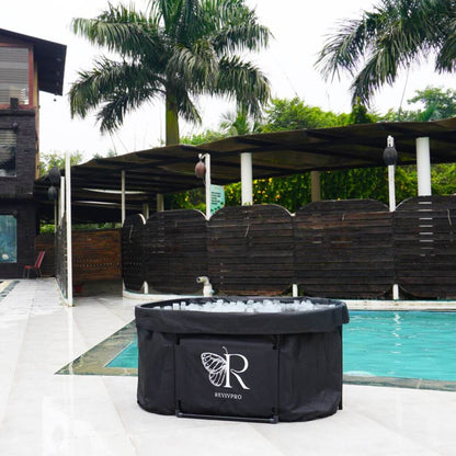 Portable Oval Ice Bath Tub X with Extra Length - Water Chiller Compatible Cold Plunge