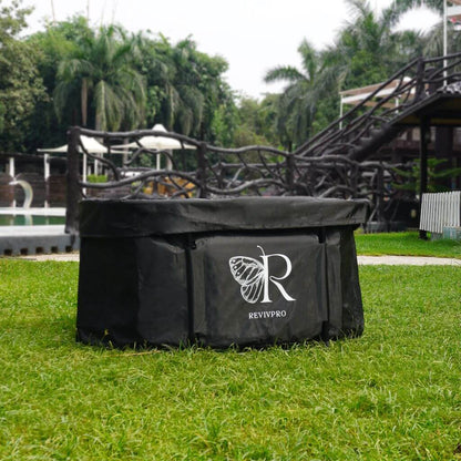 Portable Oval Ice Bath Tub X with Extra Length - Water Chiller Compatible Cold Plunge