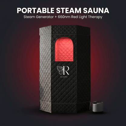 Red Light Therapy Sauna · Half Price of $349 SaunaPro | RevivPro