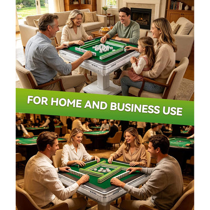 Premium Foldable 4-Player Automatic Mahjong Table With 2 Tile Sets (SAK57230)