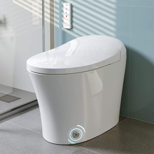 Nuvia Premium Smart Heated Tankless Bidet Toilet With Dual Flush System (SAK10485)