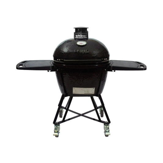 Primo Oval Large 300 All-In-One Ceramic Kamado Grill W/ Cradle, Side Shelves & Stainless Steel Grates [PGCLGC] (SAK21293)