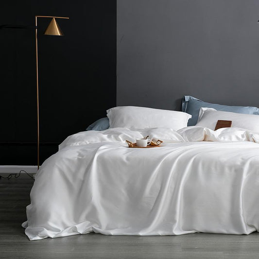 Karen Solid Color Lyocell Duvet Cover Set