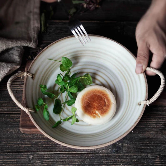 Hand-made Japanese Style Plates And Bowls