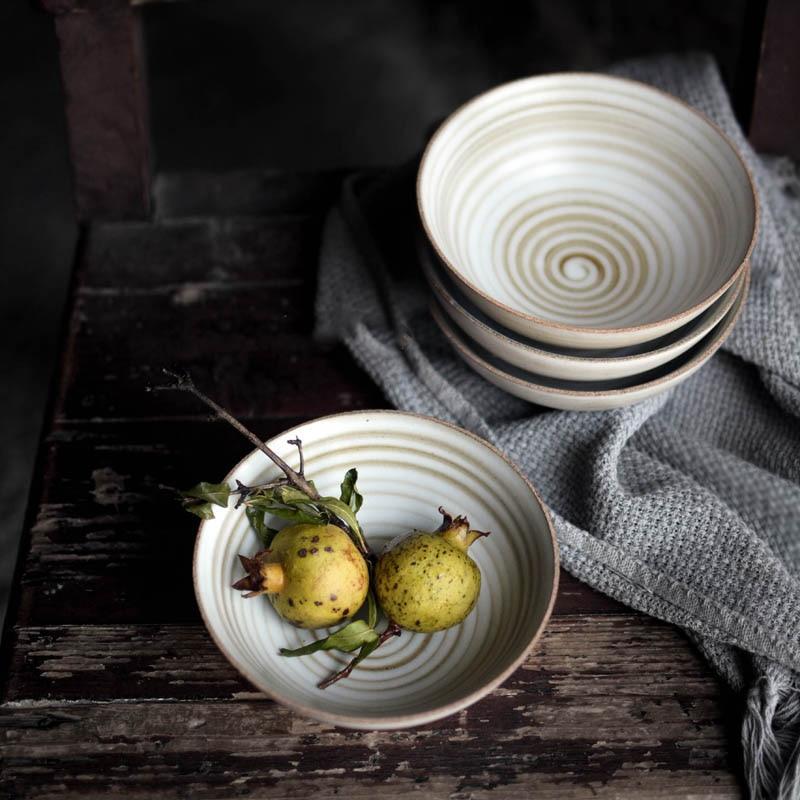Hand-made Japanese Style Plates And Bowls