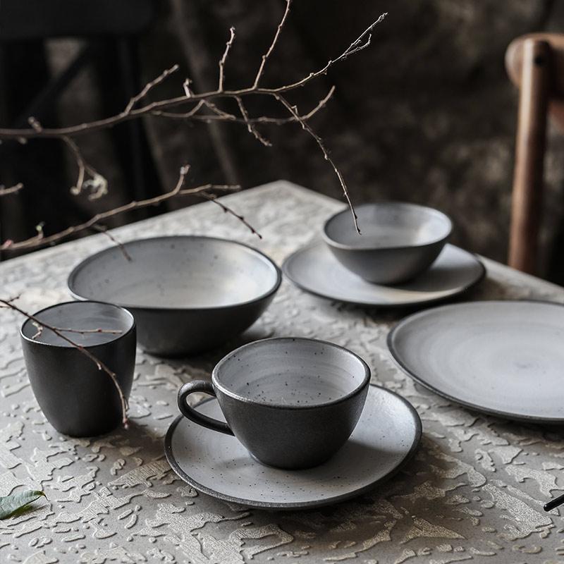 Lena Nordic Style Steak Plate And Coffee Set
