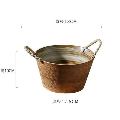 Hand-made Japanese Style Plates And Bowls