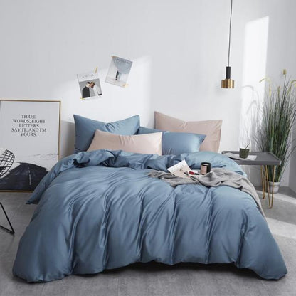 Zenith Grace Silk Duvet Cover Set (Premium Egyptian Cotton) 600TC