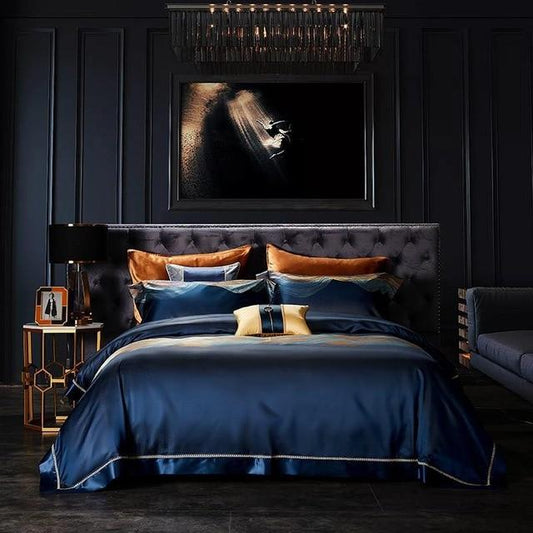 Victor Duvet Cover Set (Mulberry Silk) King Size