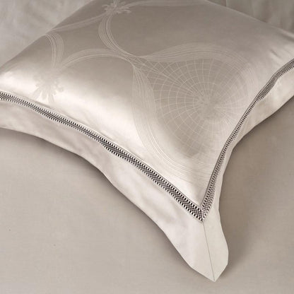 Light Taupe Lancelot Duvet Cover Set (Premium Egyptian Cotton) (Jacquard)