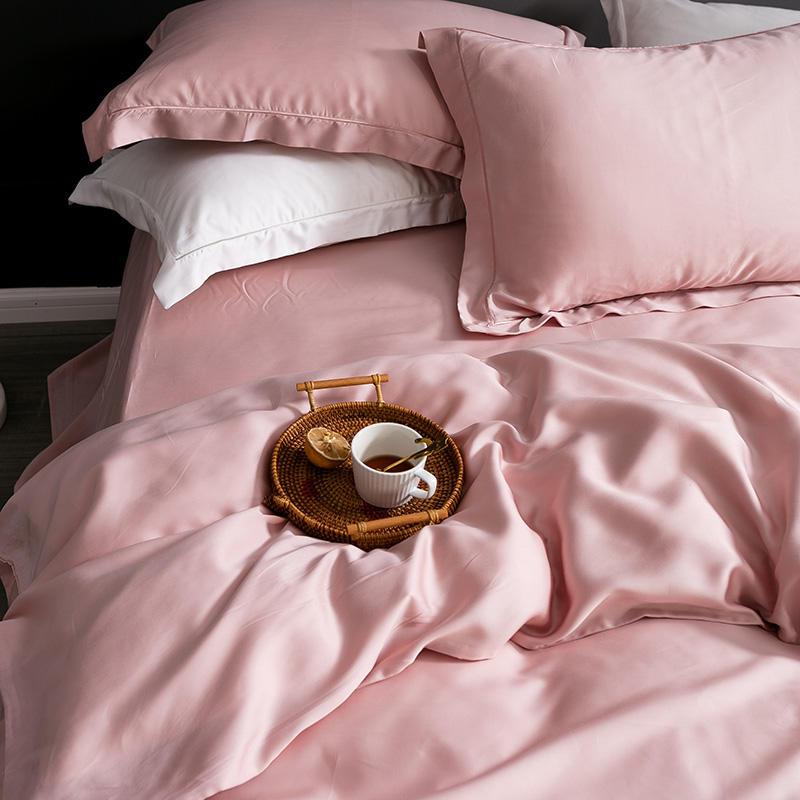 Karen Solid Color Lyocell Duvet Cover Set