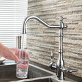 Isaac Single-Hole Dual-Handle Kitchen Sink Faucet