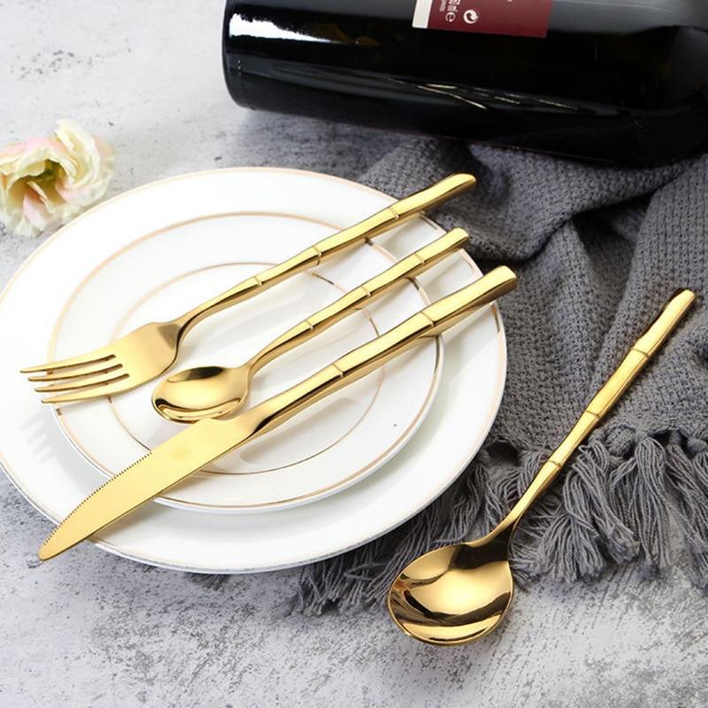 Lotus Flatware 24-Piece Set