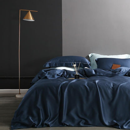 Karen Solid Color Lyocell Duvet Cover Set