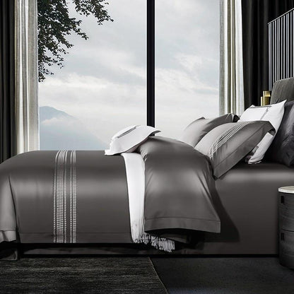 Evelyn High End Embroidered 1000TC Duvet Cover Set Long Staple Egyptian Cotton