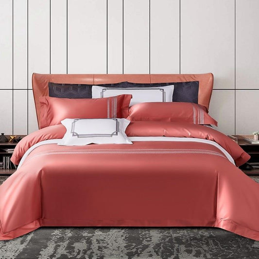 Evelyn High End Embroidered 1000TC Duvet Cover Set Long Staple Egyptian Cotton