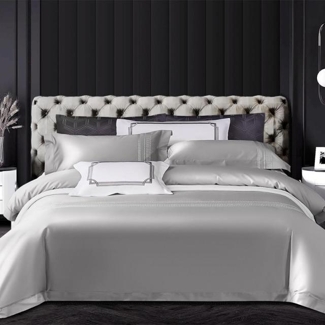 Evelyn High End Embroidered 1000TC Duvet Cover Set Long Staple Egyptian Cotton