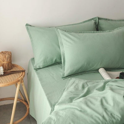 Emma Duvet Cover Set With Ropes 55% Cotton 45% Linen