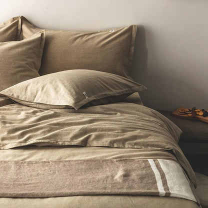 Emma Duvet Cover Set With Ropes 55% Cotton 45% Linen