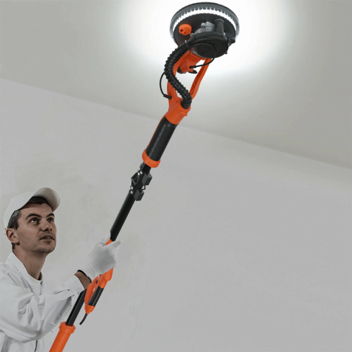 Professional Electric Drywall Ceiling Pole Sander W/ Vacuum, 750W (SAK97855)