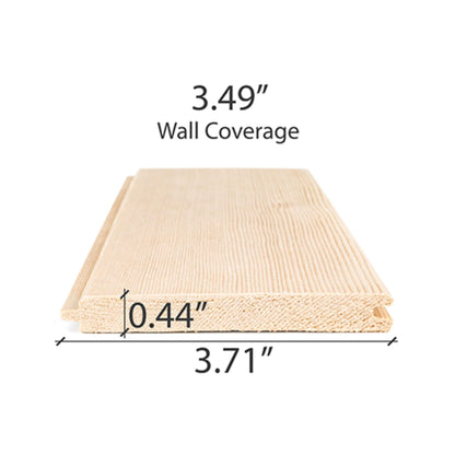 Prosaunas Hemlock 1/2X4 Vertical Grain T&G V2E Sauna Wall Wood [WOOD735] (SAK64039)