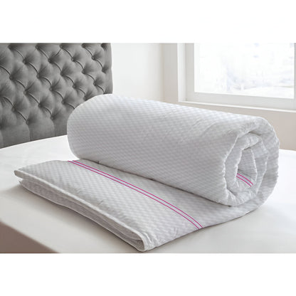 400TC Cotton Double Embroidery Sateen Microcheck Duvet Cover Set