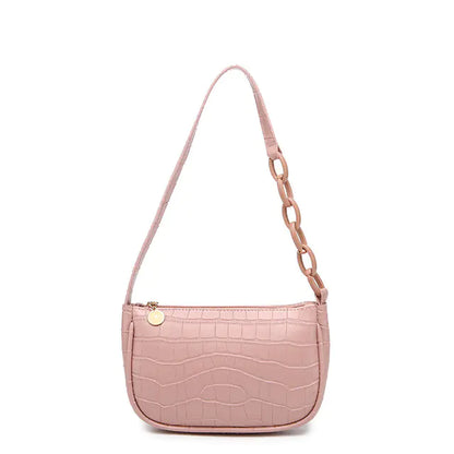 Crocodile Design Women's Shoulder Handbag and Bag