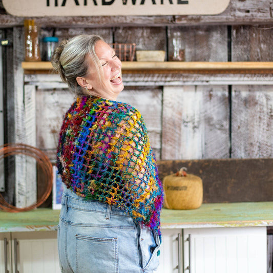 QuadraMesh Easy Crochet Shawl Kit