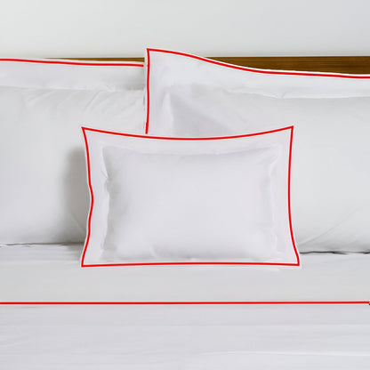 400TC Embroidery Cotton Sateen Solid Duvet Cover Set