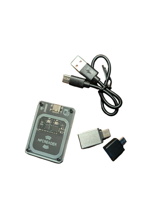 PCR532 NFC RFID Reader Writer | Bluetooth + USB | IC Card Reader Copier | 13.56MHz | STS Technologies